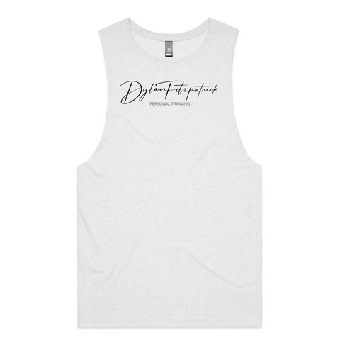 Deep Cut Tank - Unisex - White Marle