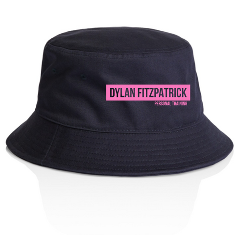 DFPT Bucket Hat - Pink on Navy